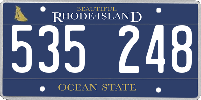 RI license plate 535248