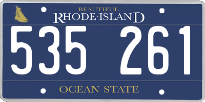 RI license plate 535261