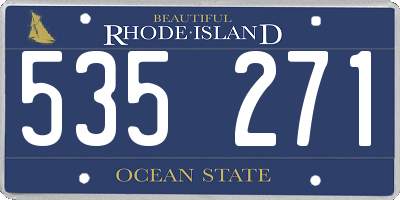RI license plate 535271