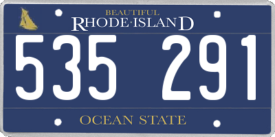 RI license plate 535291