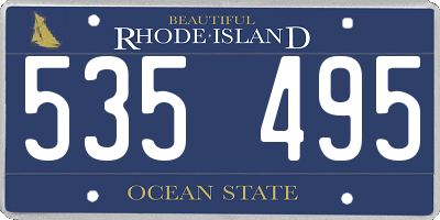 RI license plate 535495