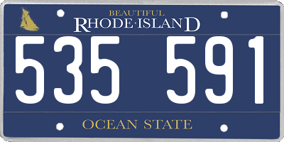 RI license plate 535591