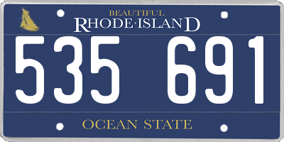 RI license plate 535691