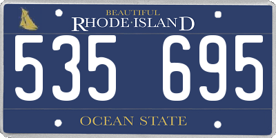 RI license plate 535695