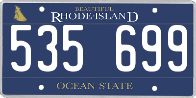 RI license plate 535699