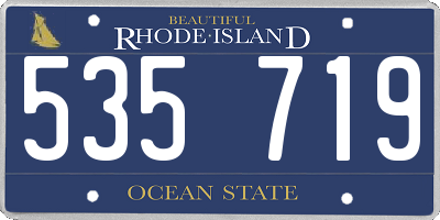 RI license plate 535719