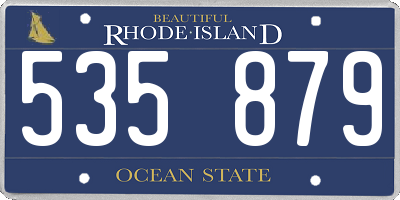 RI license plate 535879