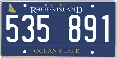 RI license plate 535891