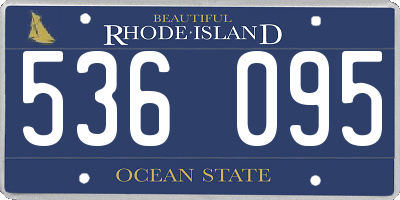 RI license plate 536095