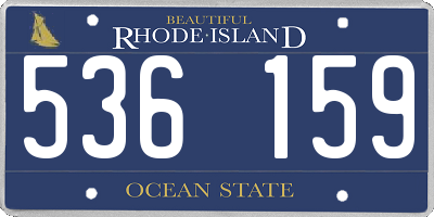 RI license plate 536159