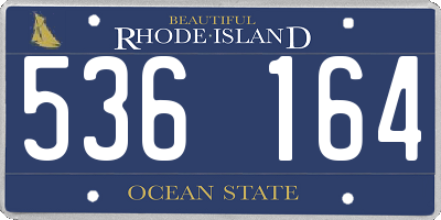 RI license plate 536164