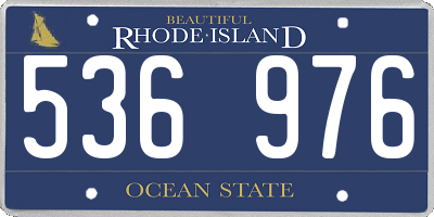 RI license plate 536976