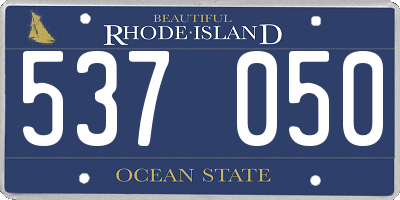 RI license plate 537050