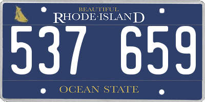 RI license plate 537659