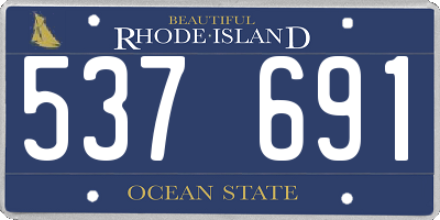 RI license plate 537691