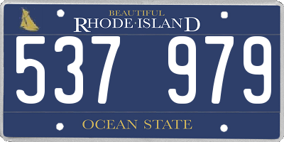 RI license plate 537979