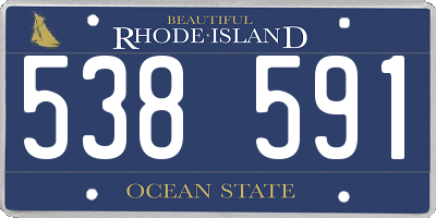RI license plate 538591