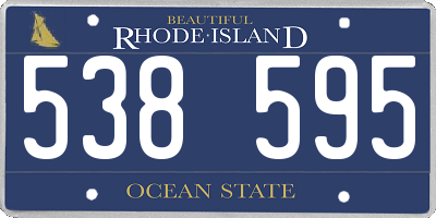RI license plate 538595