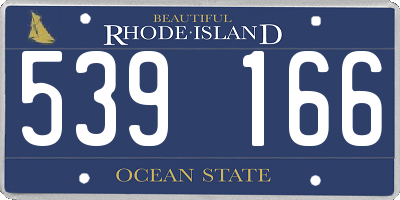 RI license plate 539166