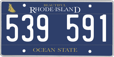 RI license plate 539591