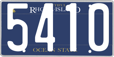 RI license plate 5410