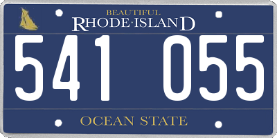 RI license plate 541055