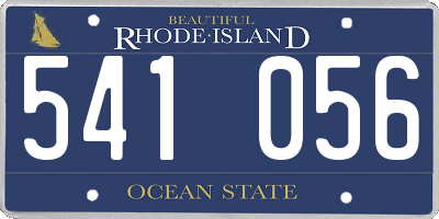 RI license plate 541056