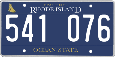 RI license plate 541076