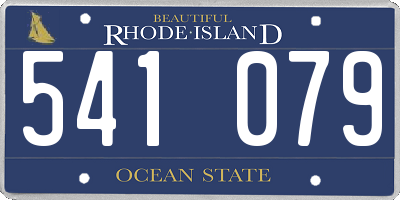 RI license plate 541079