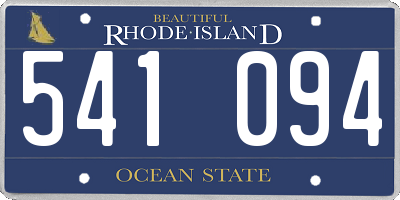 RI license plate 541094