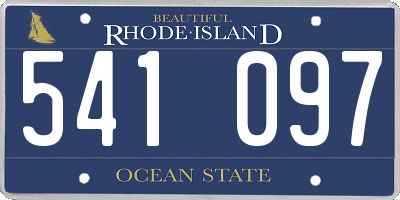 RI license plate 541097