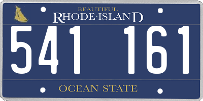 RI license plate 541161