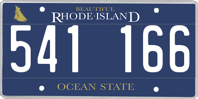 RI license plate 541166