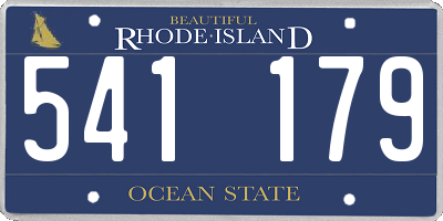 RI license plate 541179