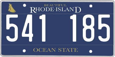 RI license plate 541185