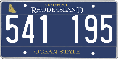 RI license plate 541195