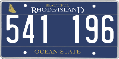 RI license plate 541196