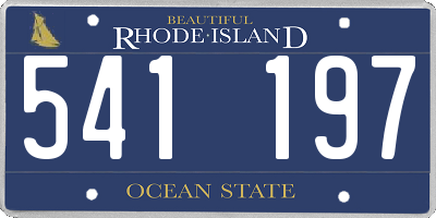 RI license plate 541197