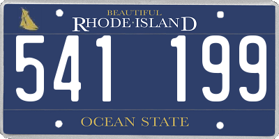 RI license plate 541199