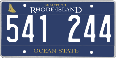 RI license plate 541244
