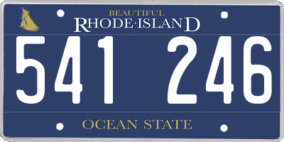 RI license plate 541246