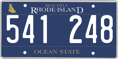 RI license plate 541248