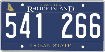 RI license plate 541266