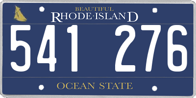RI license plate 541276