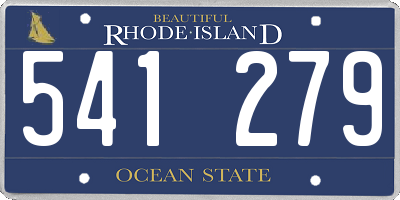RI license plate 541279