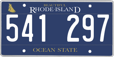 RI license plate 541297
