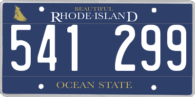 RI license plate 541299
