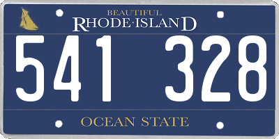 RI license plate 541328