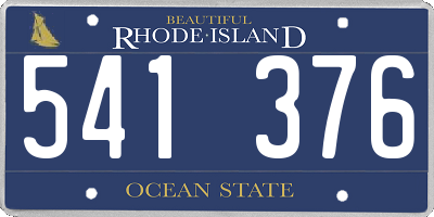 RI license plate 541376