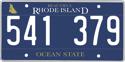 RI license plate 541379